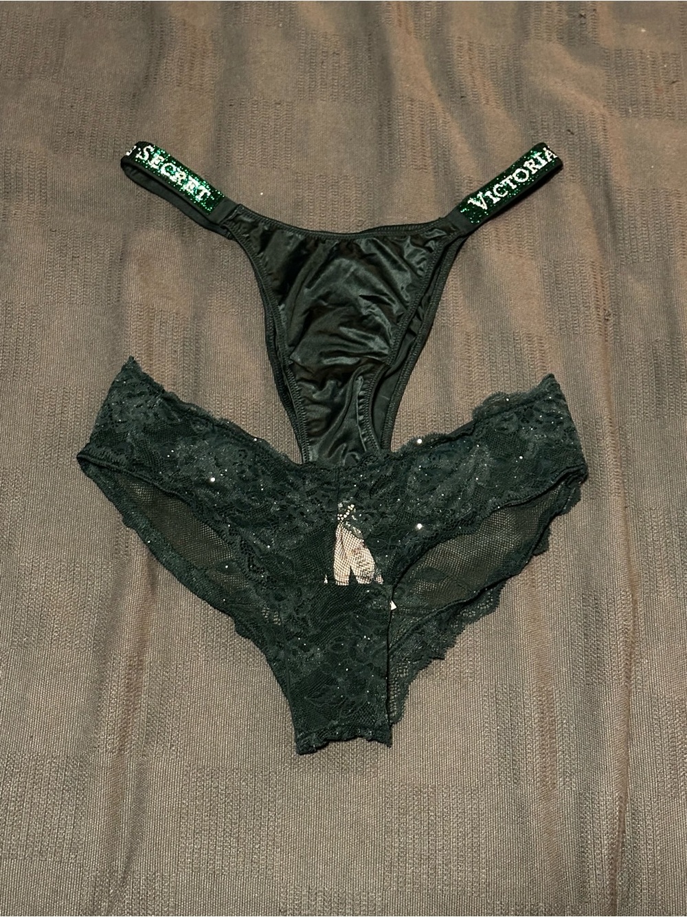VS Very Sexy Green High Leg Panties